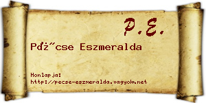 Pécse Eszmeralda névjegykártya